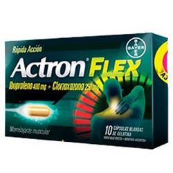 Actron Flex capsulas blandas 400 mg. x 10 caps.